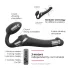 Strap-on-me S - aufschnallbarer Luftstoß-Vibrator - (schwarz)