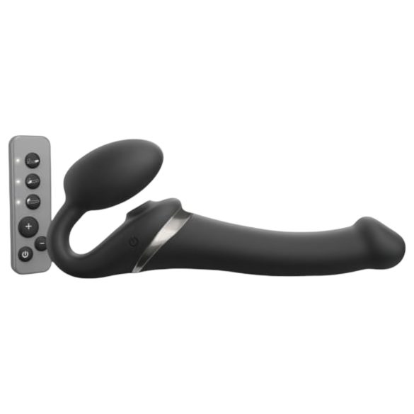 Strap-on-me M – Aufblasbarer Gurtvibrator (schwarz)