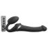 Strap-on-me M - Luftwellen Strap-On Vibrator (schwarz)
