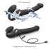 Strap-on-me M - Luftwellen Strap-On Vibrator (schwarz)