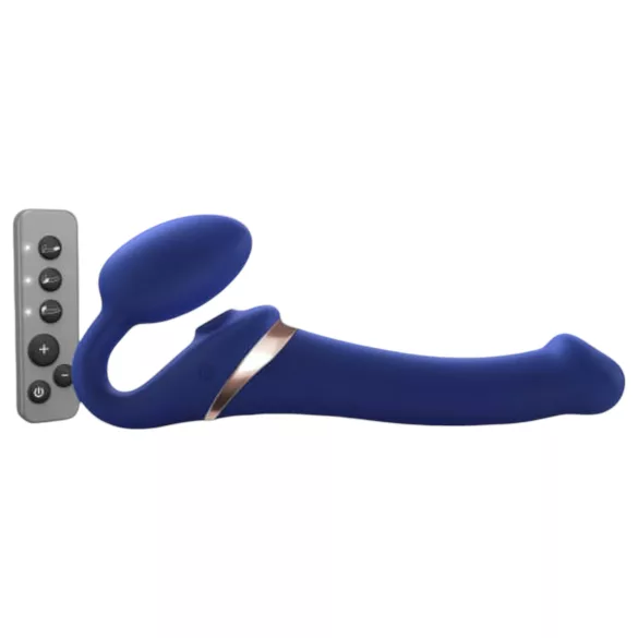 Strap-on-me M - Aufsteckbarer, Luftwellen-Vibrator (blau)