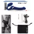 Strap-on-me M - Aufsteckbarer, Luftwellen-Vibrator (blau)