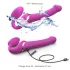 Strap-on-me M - Aufladbarer Luftstoß-Vibrator (Pink)