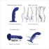 Strap-on-me M - Wasserdichtes Puls-G-Punkt Vibrator (Blau)