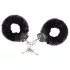 Love to Love Attach me - Flauschige Handschellen (schwarz)