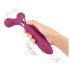 Love to Love Fireball - Wiederaufladbarer 2in1 Massage-Vibrator (Rot)
