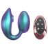Wonderlover - G-Punkt Vibrator mit Klitoris-Stimulator (Metallic Grün)
