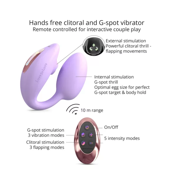 Love to Love Wonderlover - G-Punkt & Klitoris Vibrator (lila)