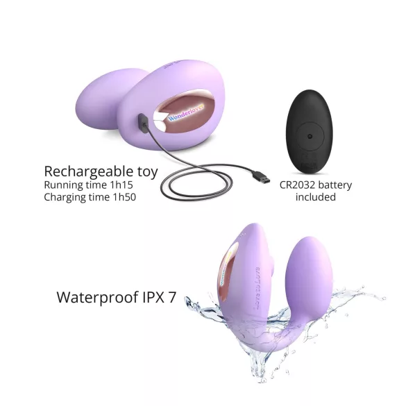 Love to Love Wonderlover - G-Punkt & Klitoris Vibrator (lila)