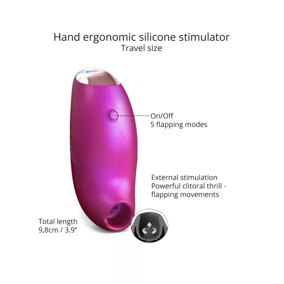 Love to Love Believer - Wasserdichter Klitorisstimulator (Metall-Pink)