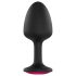Dorcel Geisha Plug M - Schwarzer Analplug mit rosa Stein