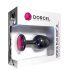Dorcel Geisha Plug M - Schwarzer Analplug mit rosa Stein