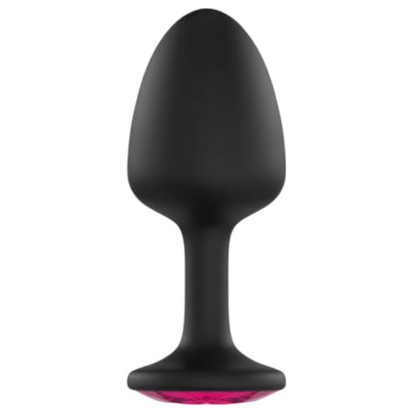 Dorcel Geisha Plug Ruby L - Analplug schwarz mit pinkem Stein