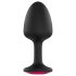 Dorcel Geisha Plug Ruby L - Analplug mit pinkem Stein (schwarz)