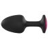 Dorcel Geisha Plug Ruby L - Analplug schwarz mit pinkem Stein