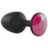 Dorcel Geisha Plug Ruby L - Analplug schwarz mit pinkem Stein