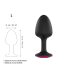 Dorcel Geisha Plug Ruby L - Analplug schwarz mit pinkem Stein