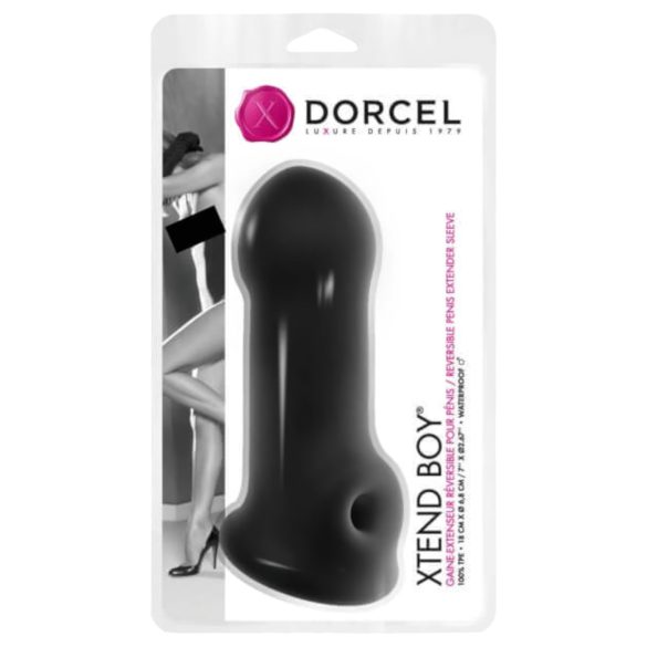Dorcel Xtend Boy - Silikon Penishülle (schwarz)