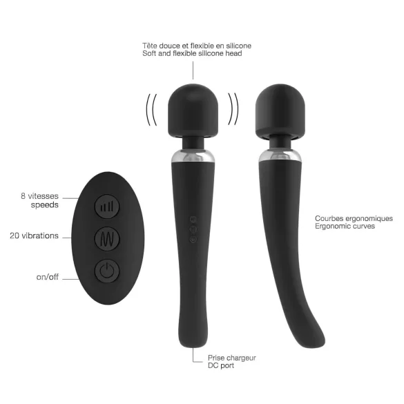 Dorcel Megawand - Akku-Massagevibrator (schwarz)