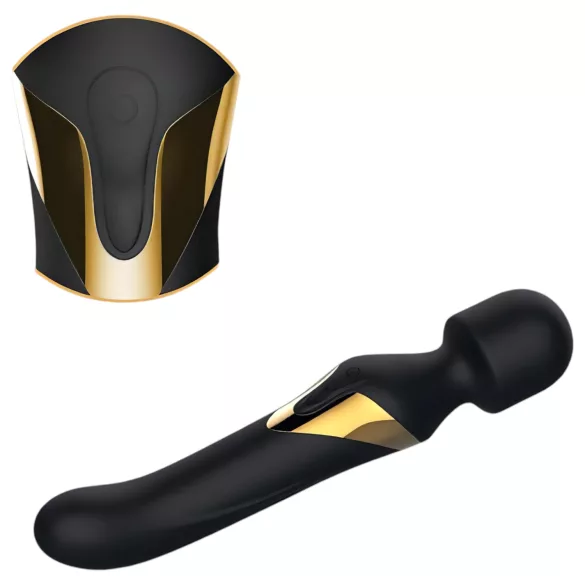 Dorcel Dual Orgasms Gold - 2in1 Massagevibrator (schwarz)