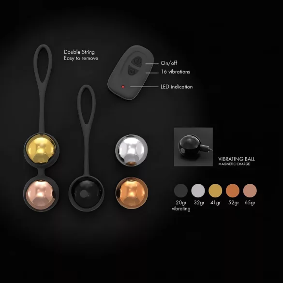 Dorcel Training Balls - Funkferngesteuertes, variierbares Geishakugel-Set