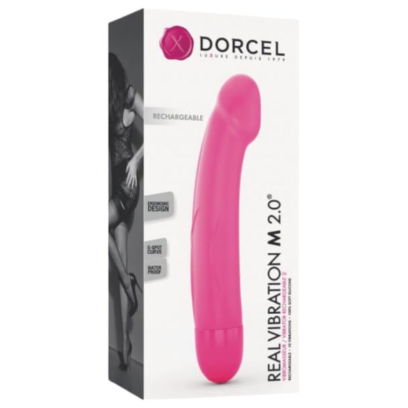 Dorcel Real Vibration M 2.0 - Wiederaufladbarer Vibrator (Pink)