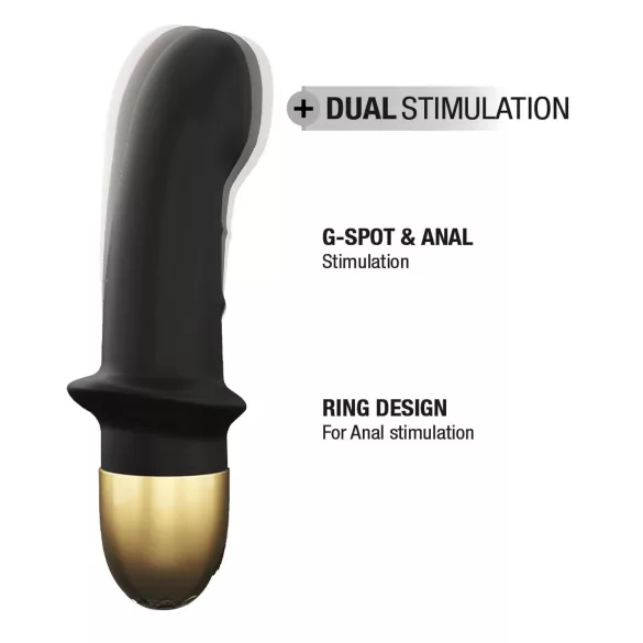 Dorcel Mini Lover 2.0 - Wiederaufladbarer G-Punkt-Vibrator (schwarz-gold)