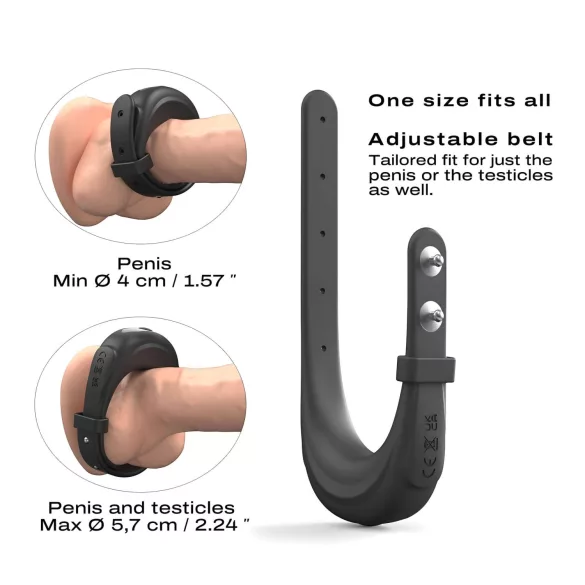 Dorcel - Vibrations-Penisring verstellbar (schwarz)