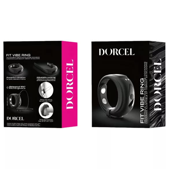 Dorcel - Vibrations-Penisring verstellbar (schwarz)