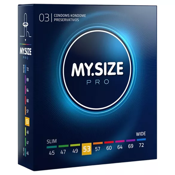 My.Size PRO - Kondome in individueller Größe - 53 mm (3 Stk.)