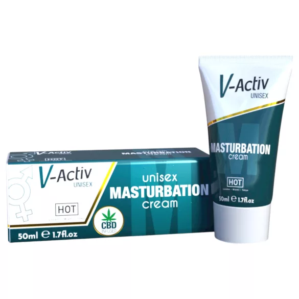 Hot V-Active - stimulierende unisex Masturbationscreme (50 ml)