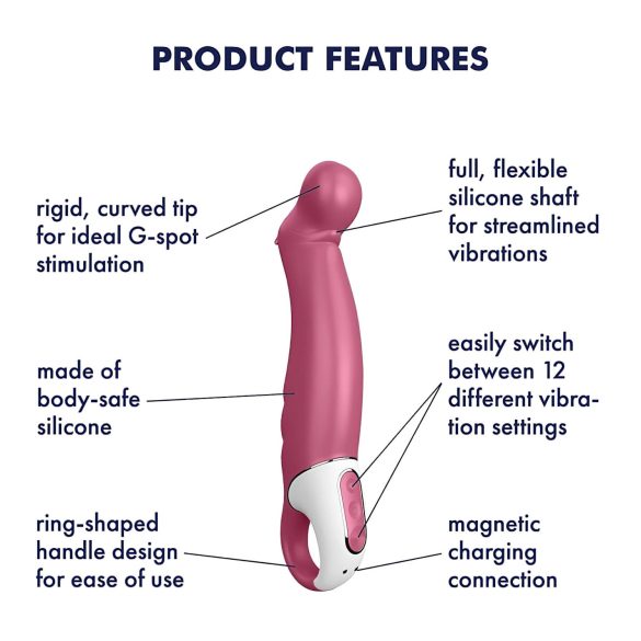 Satisfyer Petting Hippo - Akku-Vibrator, wasserdicht (pink)