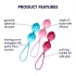 Satisfyer V Balls - Geisha-Kugel Duo-Set (3-teilig)