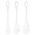 Satisfyer Yoni Power 1 - Geisha-Kugel Set - Weiß (3-teilig)