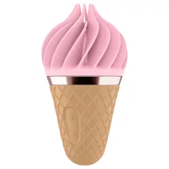   Satisfyer Sweet Treat - Akku-Cocktail-Rotationsvibrator (pink-braun)
