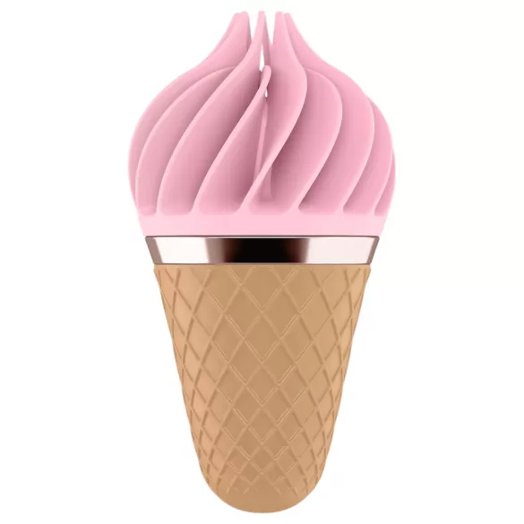 Satisfyer Sweet Treat - Akku-betriebener, rotierender Klitorisvibrator (pink-braun)