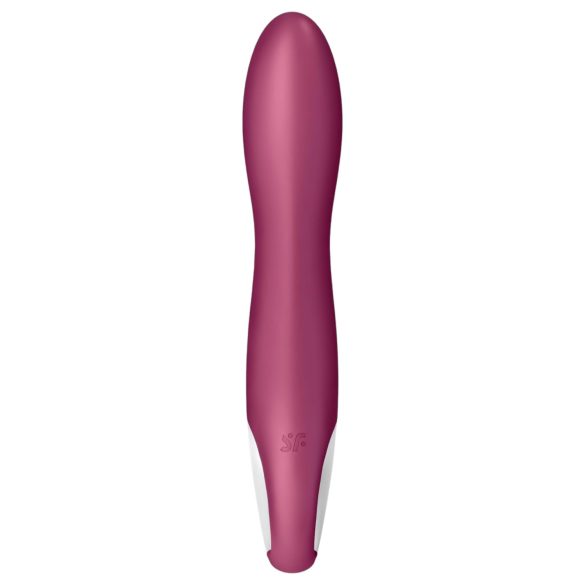 Satisfyer Big Heat - wiederaufladbarer, wärmender G-Punkt Vibrator (rot)
