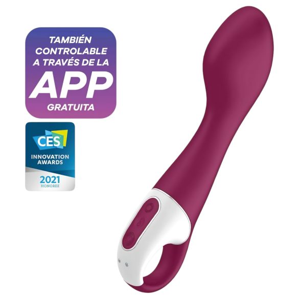 Satisfyer Hot Spot - Akku G-Punkt Vibrator mit Wärmemodus (Rot)