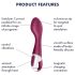 Satisfyer Hot Spot - Akku G-Punkt Vibrator mit Wärmemodus (Rot)