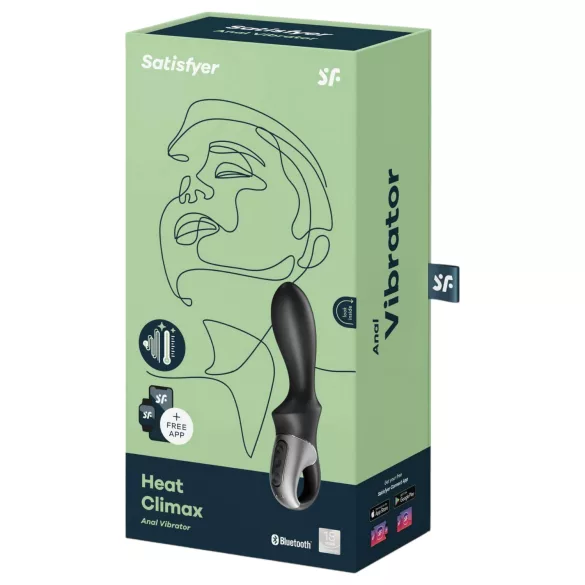 Satisfyer Heat Climax - App-gesteuerter wärmender Analvibrator (schwarz)
