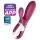 Satisfyer Hot Bunny - intelligenter Wärmer-Vibrator mit Klitorisarm (rot)