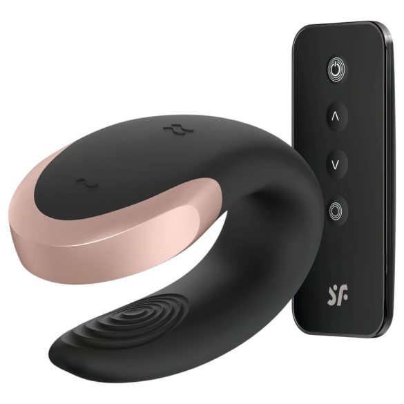 Satisfyer Double Love - Intelligenter Paarvibrator mit Fernbedienung (Schwarz)