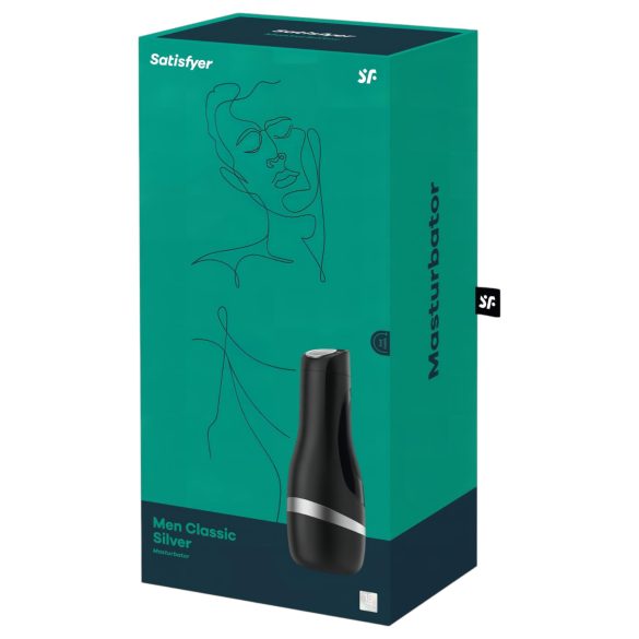 Satisfyer Men Classic - manuelle Saugmasturbator (silber)