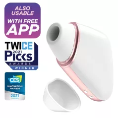   Satisfyer Love Triangle - App-gesteuerter Druckwellen-Vibrator für die Klitoris (weiß)