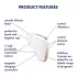 Satisfyer Love Triangle - intelligenter Luftwellenklitorisstimulator (weiß)