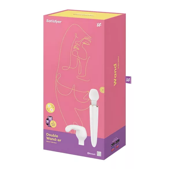 Satisfyer Double Wand-er - Intelligenter Massage-Vibrator (Weiß)