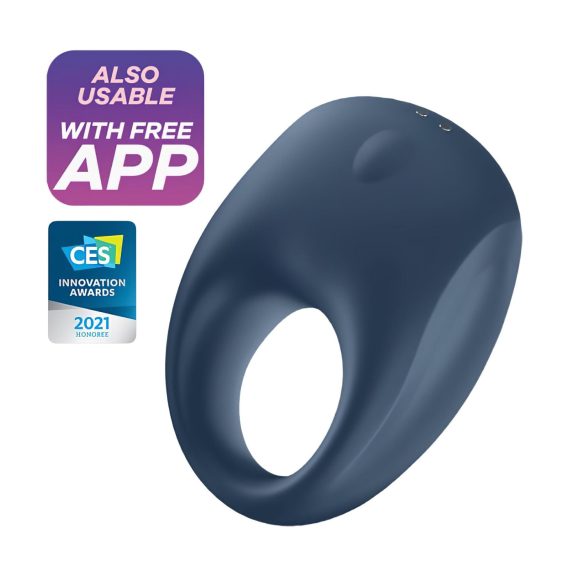 Satisfyer Strong One - Intelligenter Vibrations-Penisring (Blau)