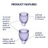 Satisfyer Feel Confident - Menstruationstassenset (Lila)
