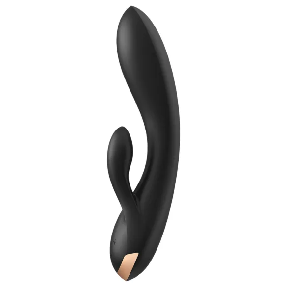 Satisfyer Double Flex - App-gesteuerter Vibrator mit Klitorisschenkel (schwarz)