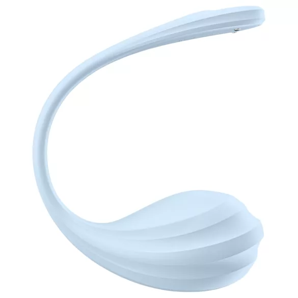 Satisfyer Smooth Petal - tragbares app-gesteuertes Vibro-Ei (blau)